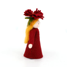 Load image into Gallery viewer, Chrysanthemum Fairy Felted Waldorf Doll
