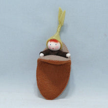 Load image into Gallery viewer, Seedling Baby Fairy Felted Waldorf Doll - three skin tones
