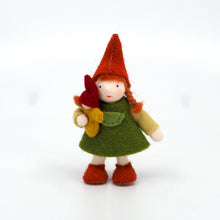 Load image into Gallery viewer, Big Sister Gnome Felted Waldorf Doll - Three Skin Tones
