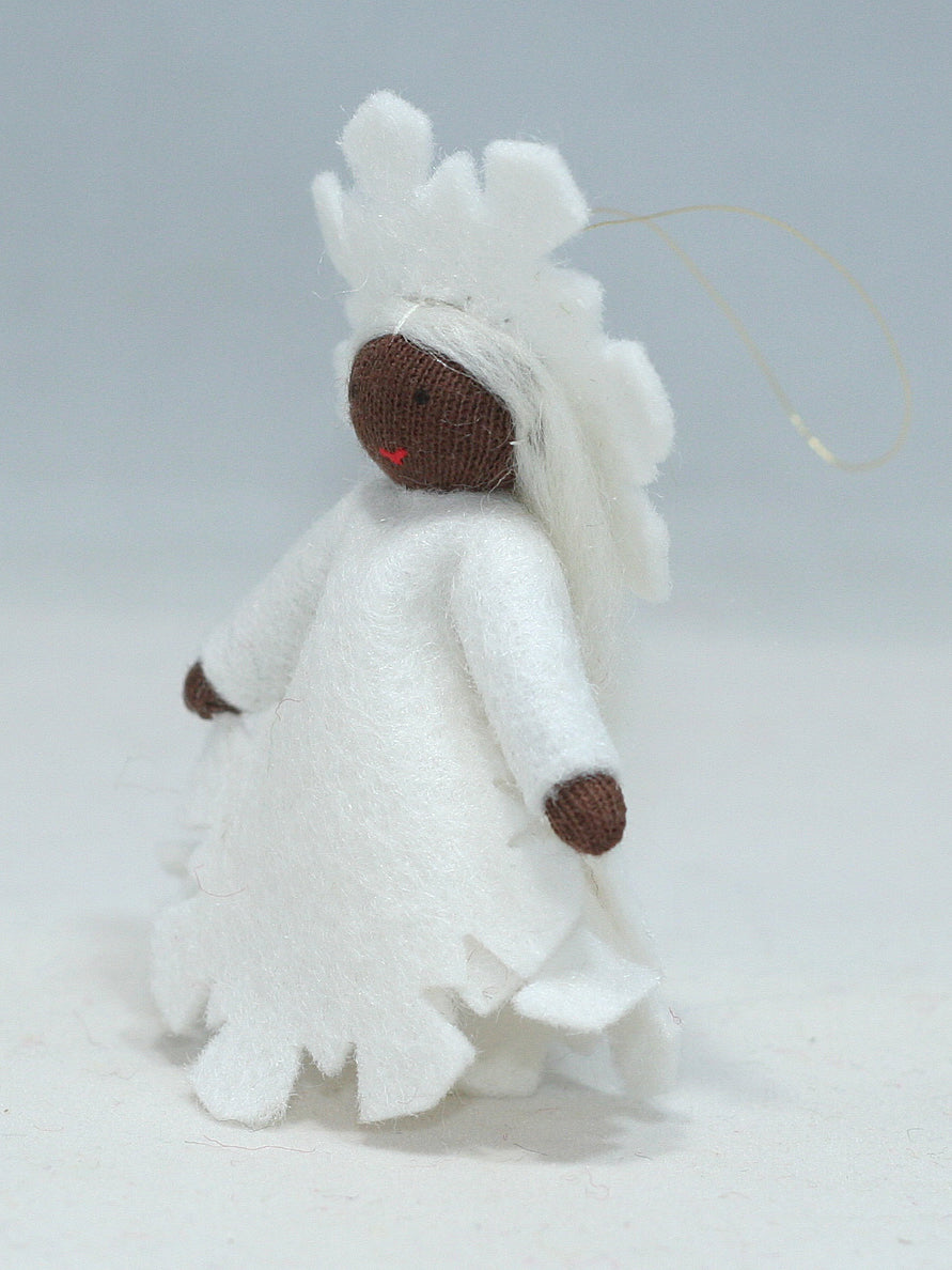 Snowflake Princess Felted Waldorf Doll - Three Skin Tones