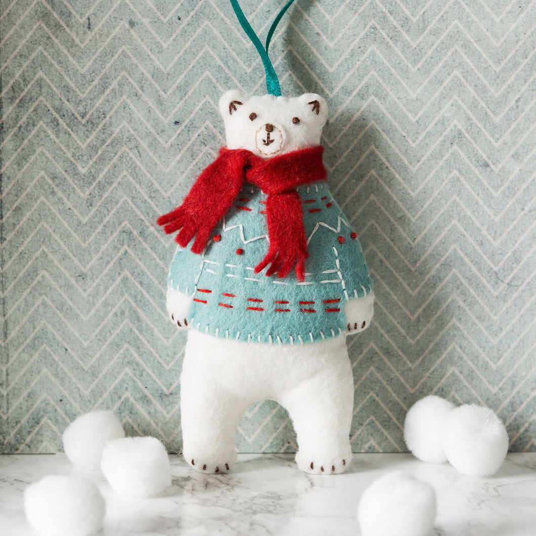 Polar Bear Felt Craft Kit