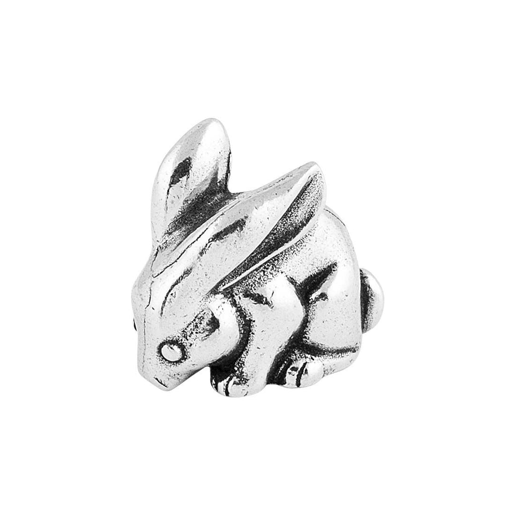 Pewter Rabbit Netsuke