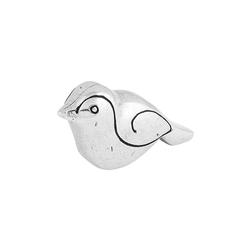 Pewter Bird Netsuke