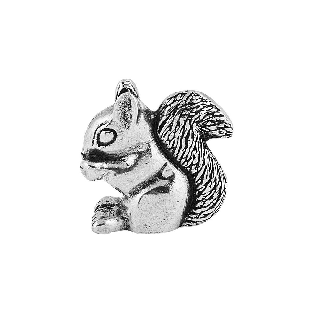 Pewter Squirrel Netsuke