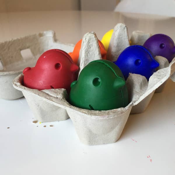 Beeswax and Soy Chick Crayons - Set of 6