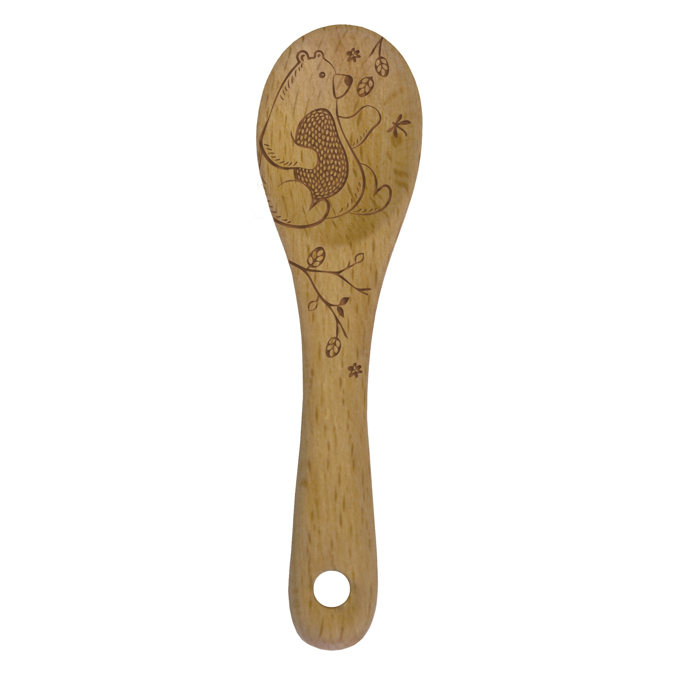 Child's Etched Wooden Spoon