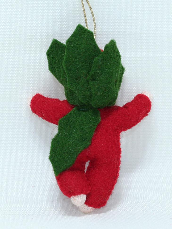 Baby Holly Berry Felted Waldorf Doll