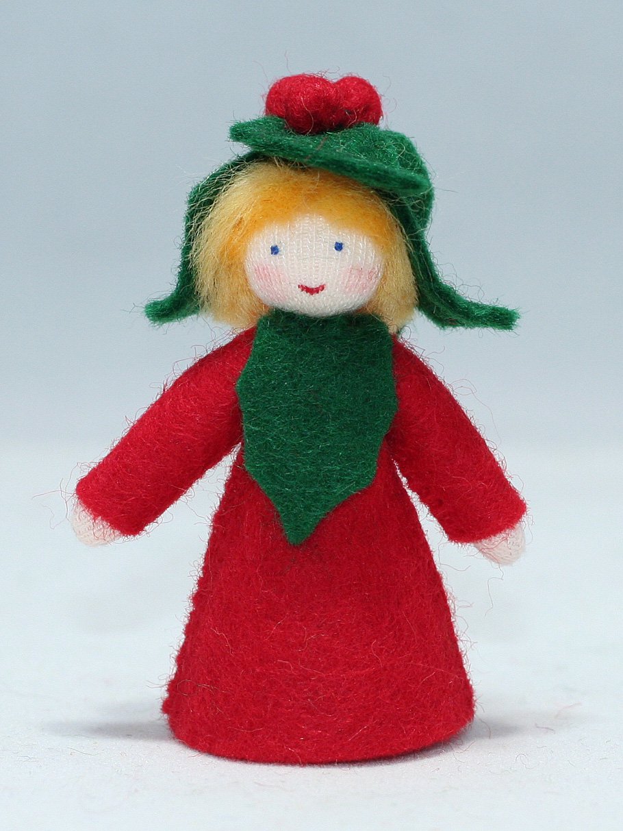Holly Berry Prince Felted Waldorf Doll - Three Skin Tones