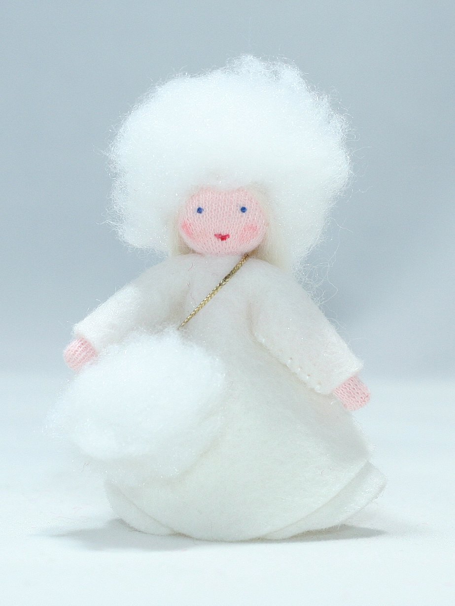 Snow Princess Felted Waldorf Doll