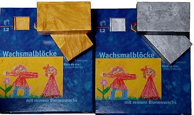 Stockmar Silver/Gold METALLIC Block Crayons