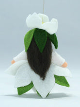 Load image into Gallery viewer, Christmas Rose Princess Felted Waldorf Doll - Two Skin Colors
