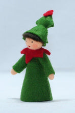 Load image into Gallery viewer, Christmas Tree Prince Felted Waldorf Doll - Four Skin Colors
