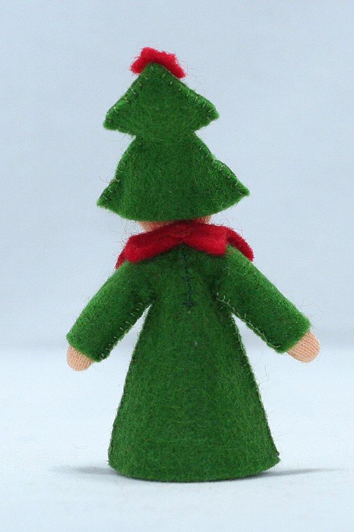 Christmas Tree Prince Felted Waldorf Doll - Four Skin Colors