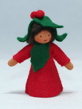 Load image into Gallery viewer, Holly Berry Prince Felted Waldorf Doll - Three Skin Tones
