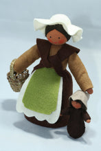 Load image into Gallery viewer, Mother Earth with Baby Seed Felted Waldorf Doll
