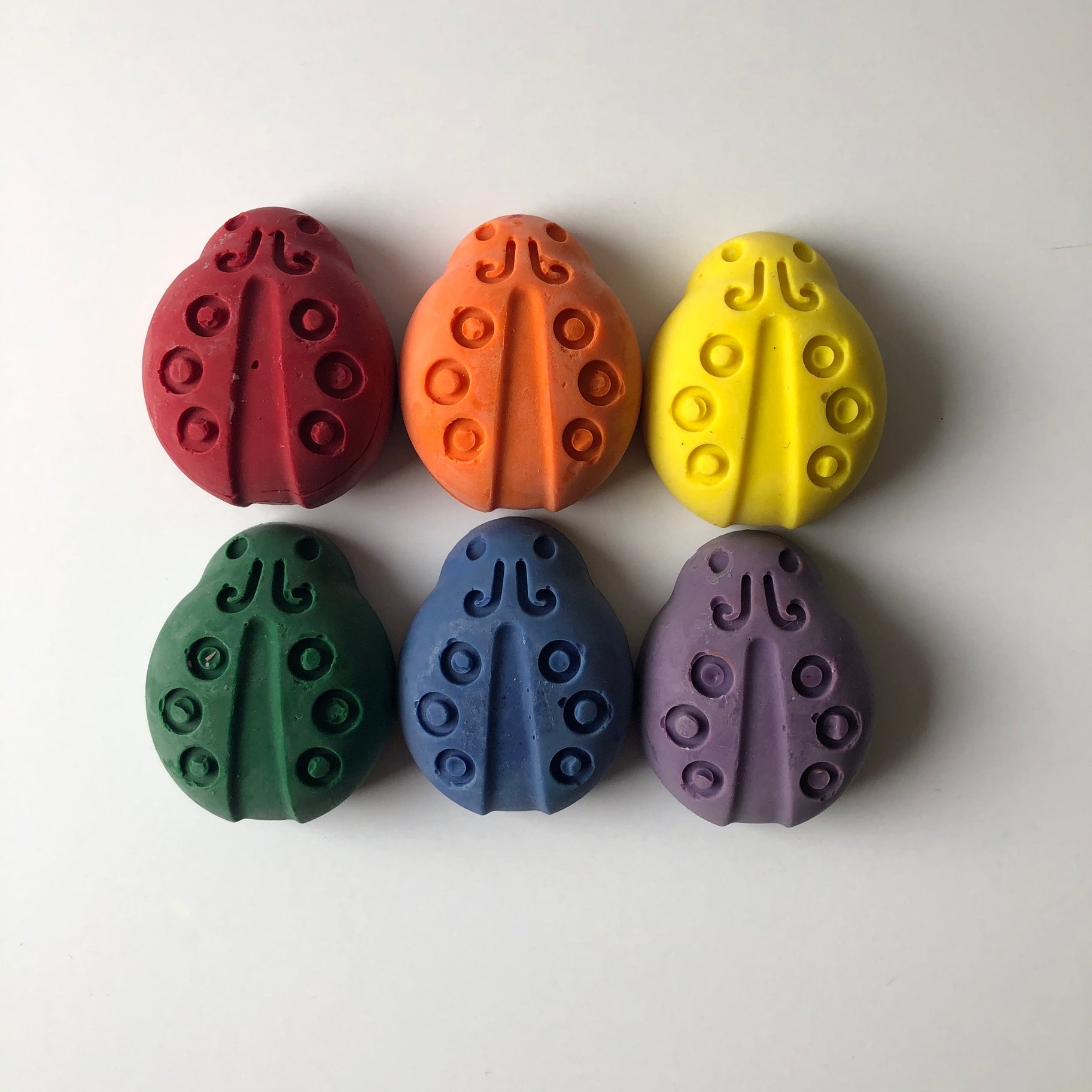 Ladybug Eco-Friendly Crayons - Set of 6