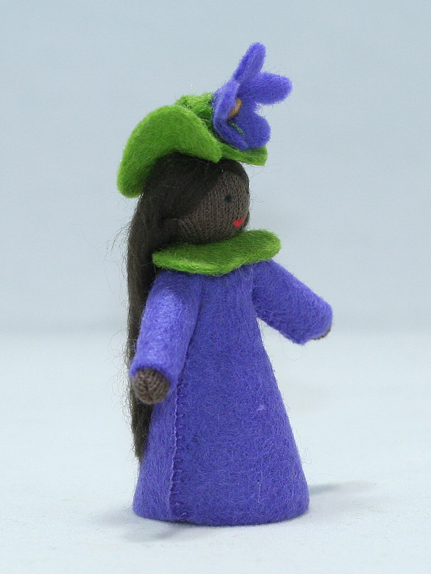 Sweet Violet Fairy Felted Waldorf Doll - Two Skin Colors
