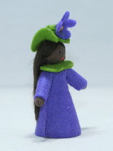 Load image into Gallery viewer, Sweet Violet Fairy Felted Waldorf Doll - Two Skin Colors
