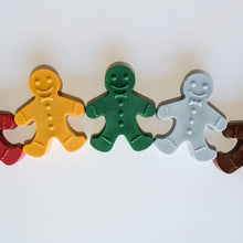 Load image into Gallery viewer, Gingerbread Men Eco-Friendly Crayons - Set of 6
