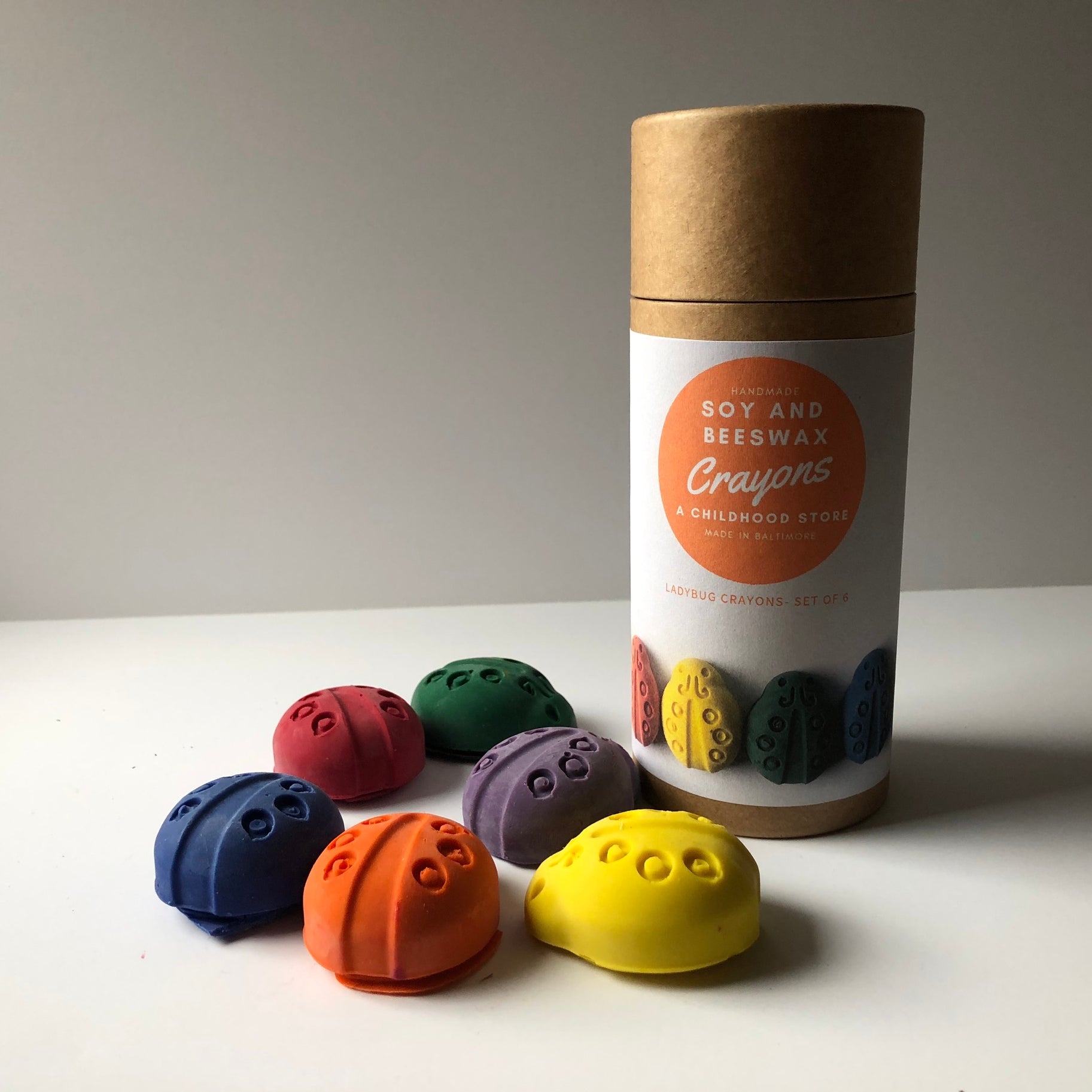 Ladybug Eco-Friendly Crayons - Set of 6