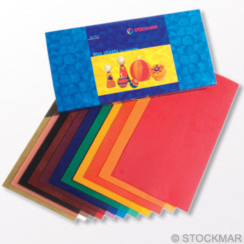 Stockmar Multicolored Wide Decorating Wax - 12 or 18 Sheet Sets