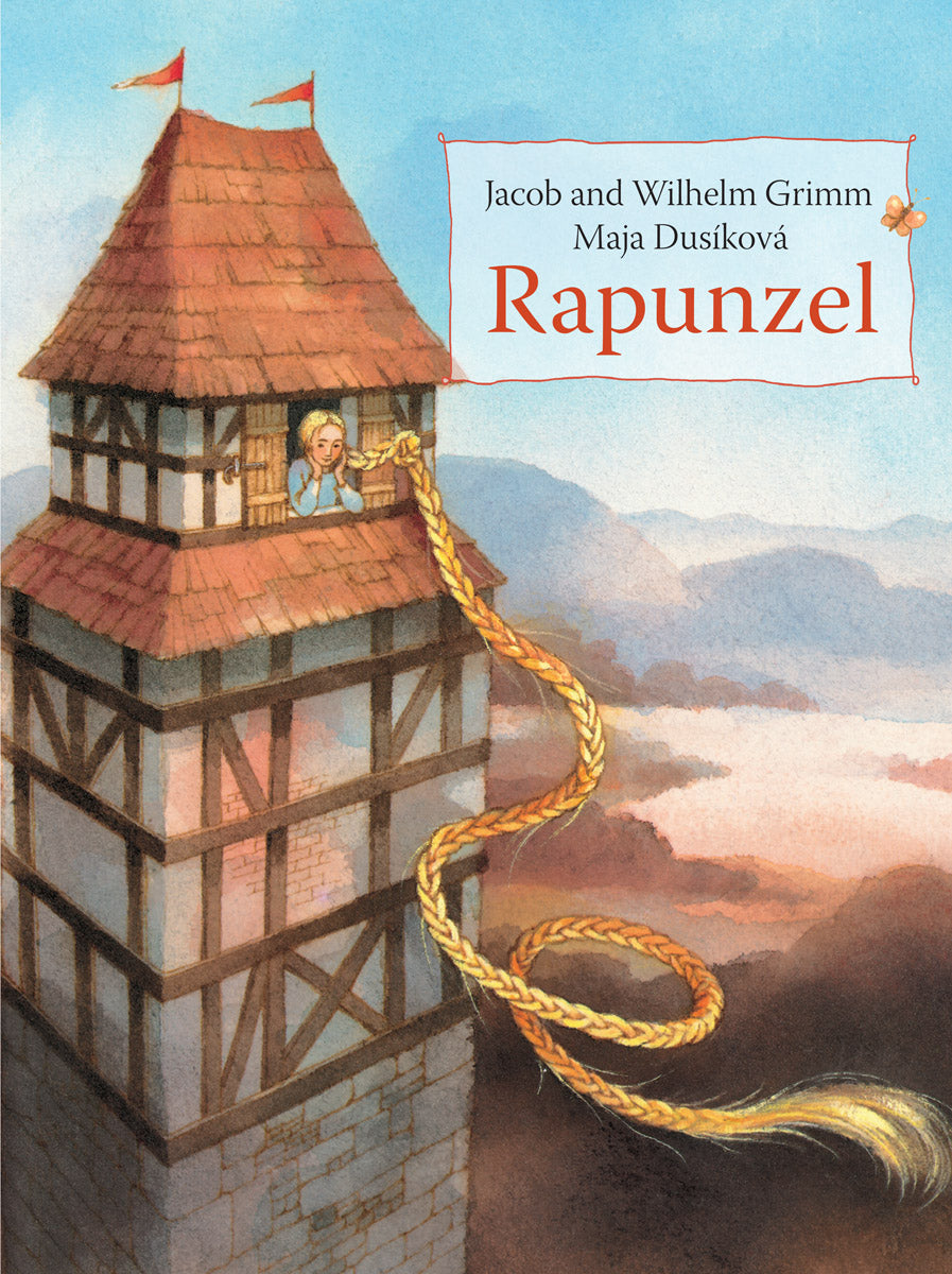 <i>Rapunzel</i> by the Brothers Grimm, illustr. by Maja Dusikova