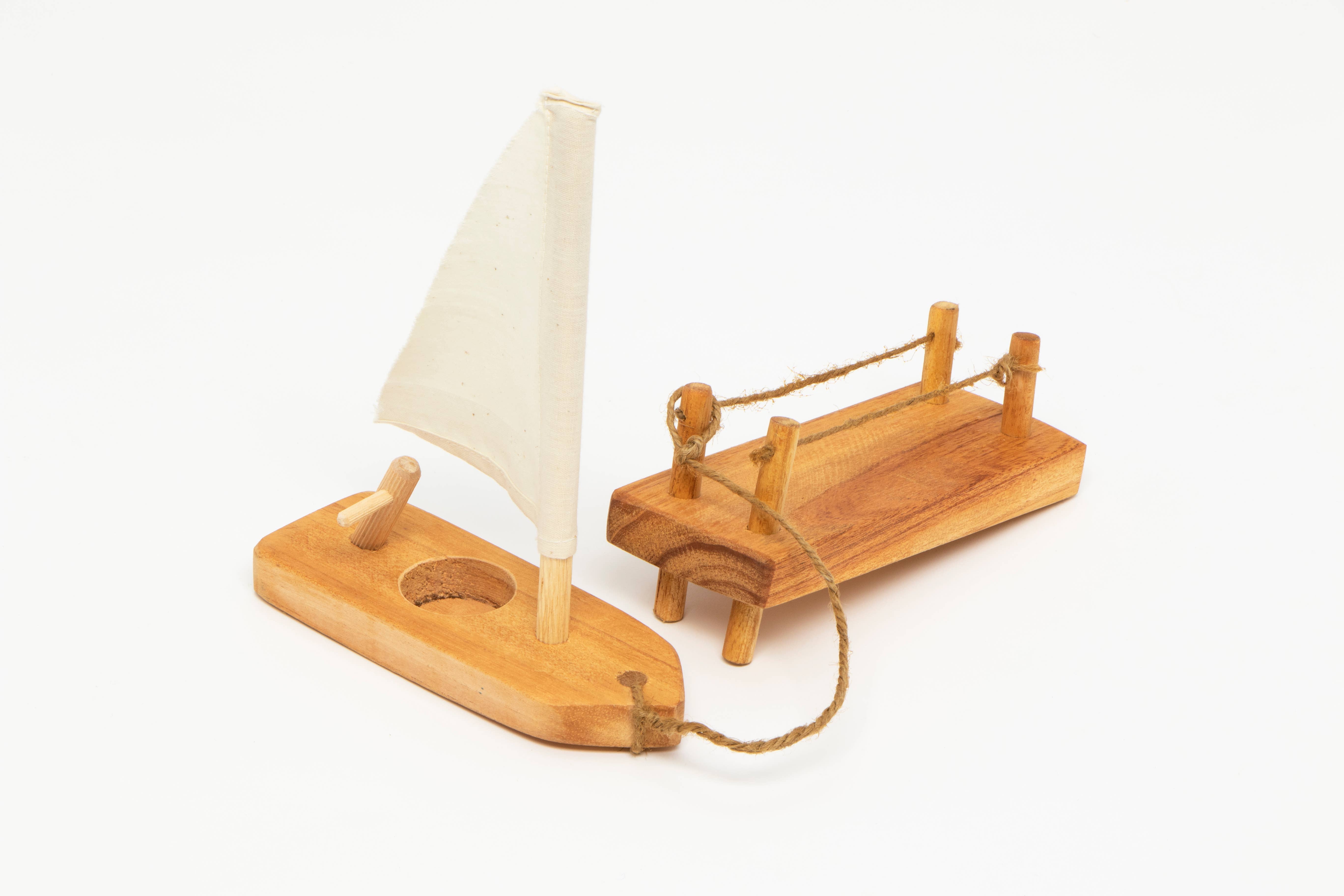 Branch Blocks Boat and Dock Set