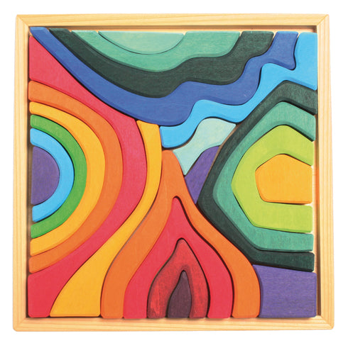 Grimm's Small Four Elements Building Blocks Puzzle