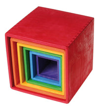 Load image into Gallery viewer, Grimm&#39;s Large Nesting Rainbow Boxes
