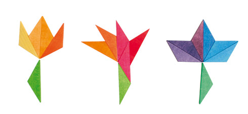 Grimm's Rainbow Wooden Star Puzzle