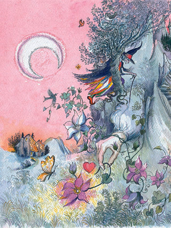 <i>The Enchanted Nightingale: The Classic Grimm's Tale of Jorinda and Joringel</i> illustr. by Bernadette Watts