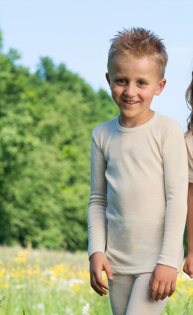 Engel Organic Wool Child's Long Sleeve Shirt