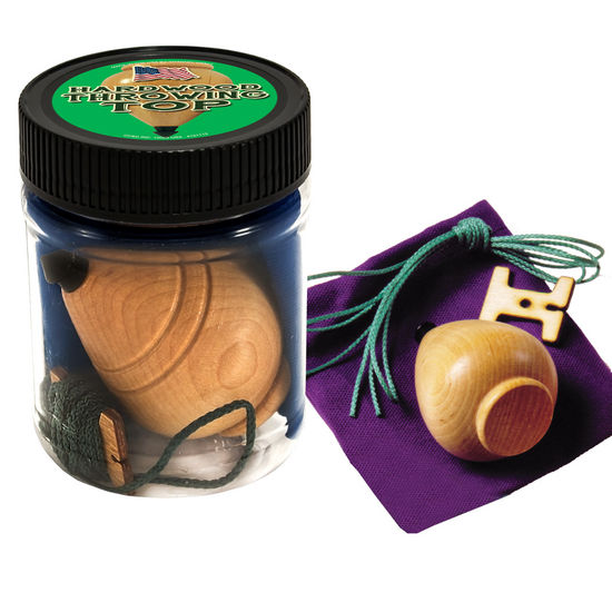 Rock Maple Throwing Top with Pouch