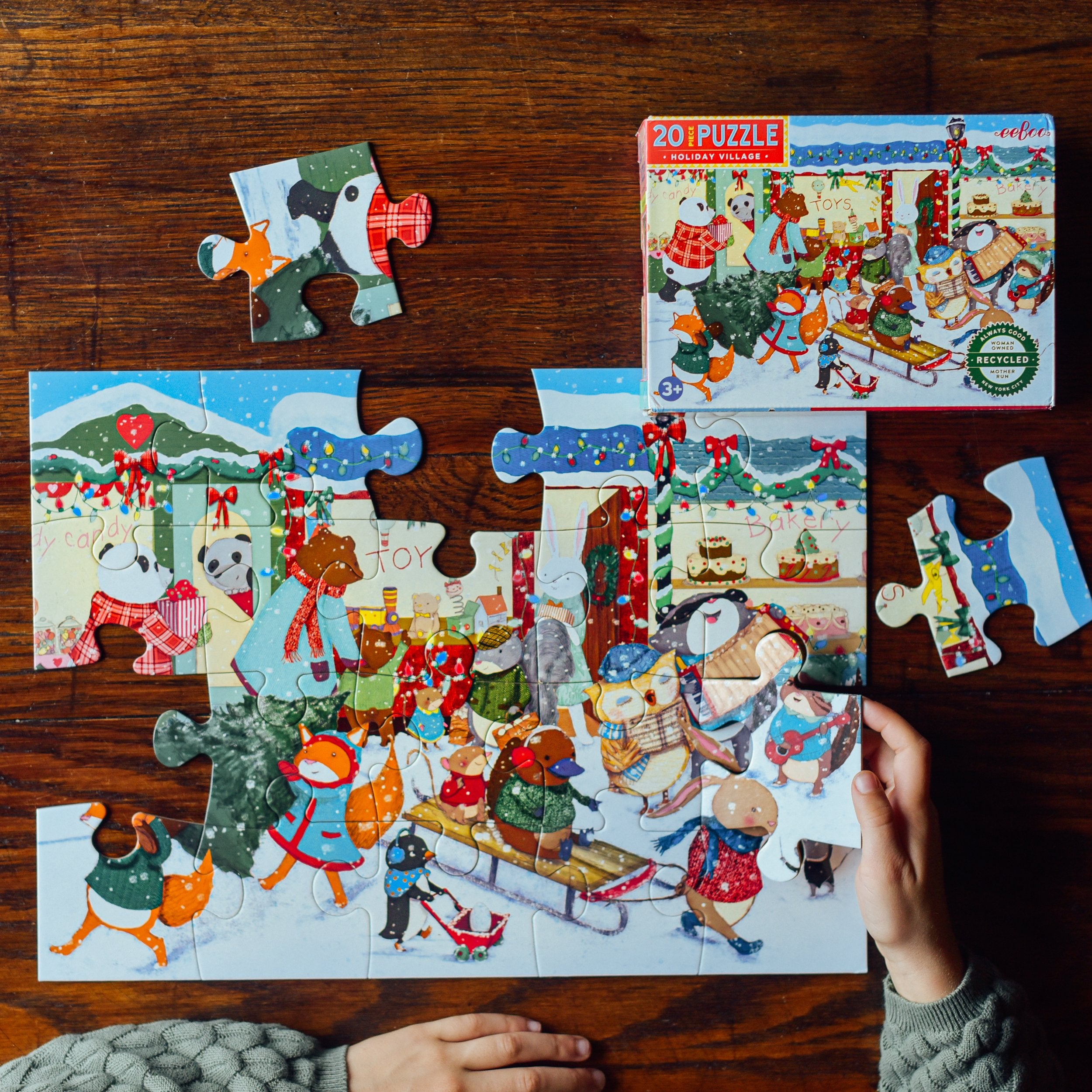 Holiday Village 20 Piece Puzzle