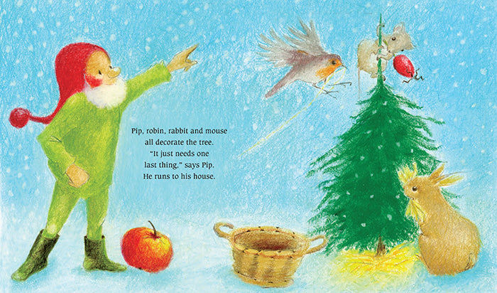 <i>Pip the Gnome and the Christmas Tree</i> Board Book by Admar Kwant