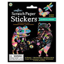 Load image into Gallery viewer, Rainbow Scratch Paper Stickers
