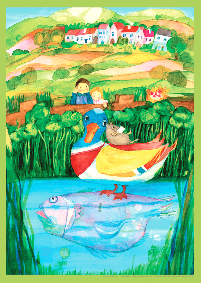 <i>Reading Mouse</i> Poster by Eva-Maria Ott-Heidmann