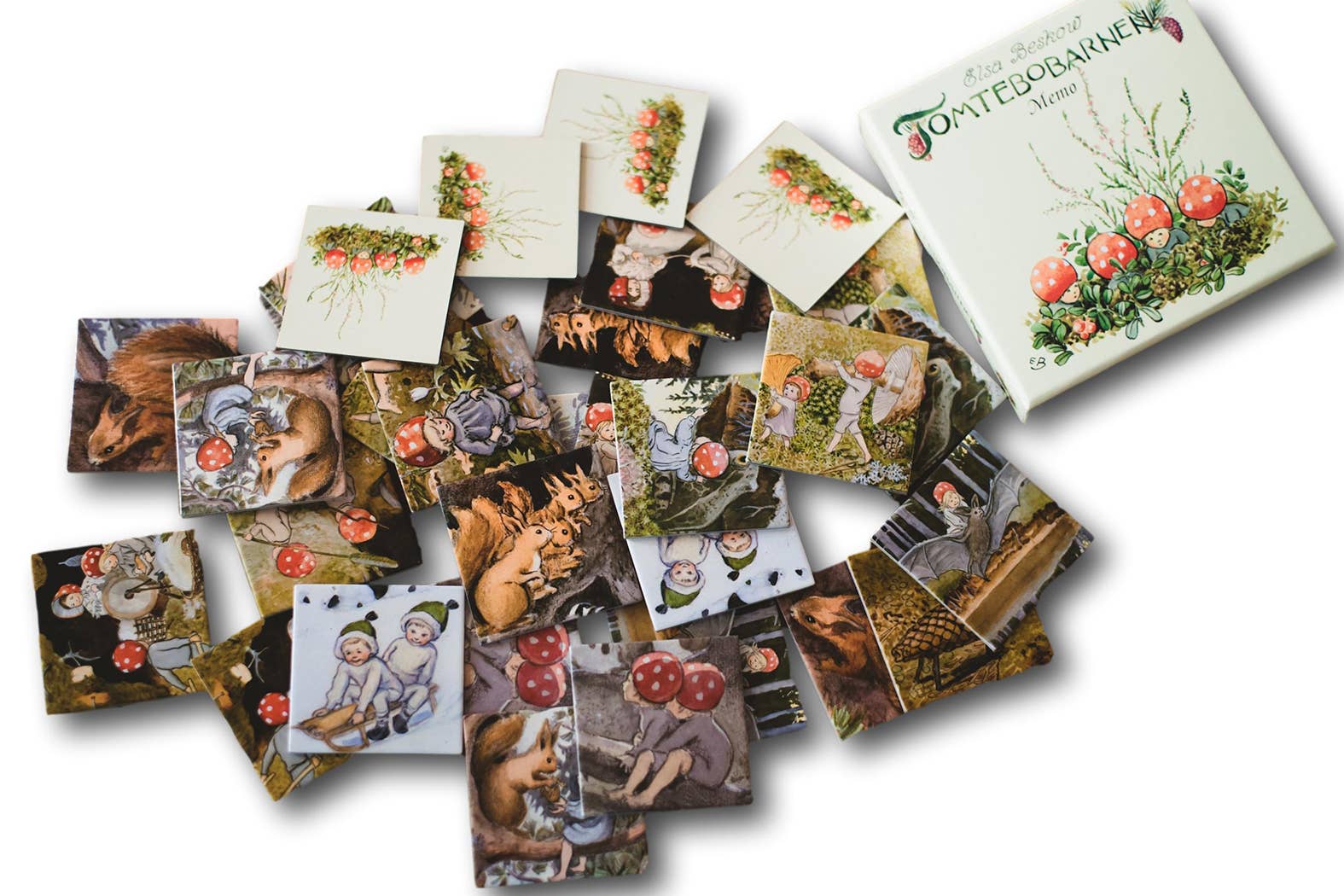 Elsa Beskow Children of the Forest "Tomtebobarnen" Memory Game