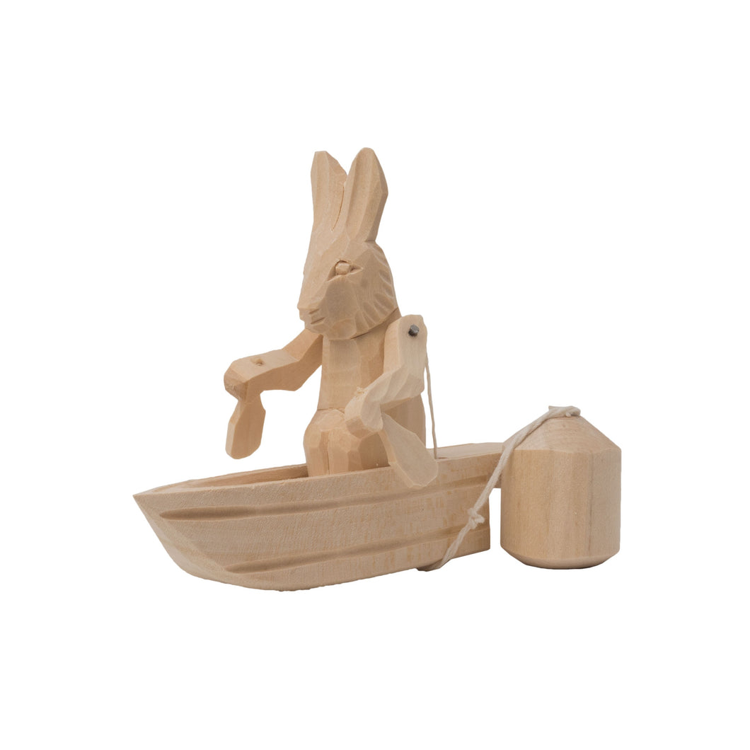 Canoe Paddling Bunny Action Toy
