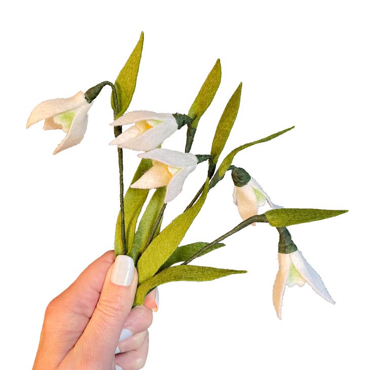 Felt Snowdrops Flower Craft Kit