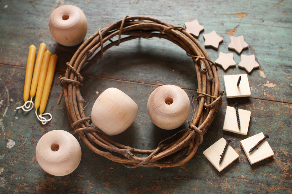 Make-It-Yourself Advent Apple Wreath Kit