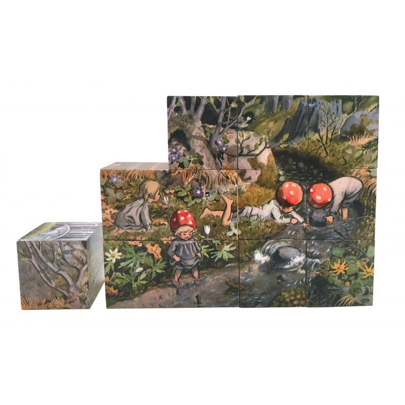 Elsa Beskow Children of the Forest Block Puzzle