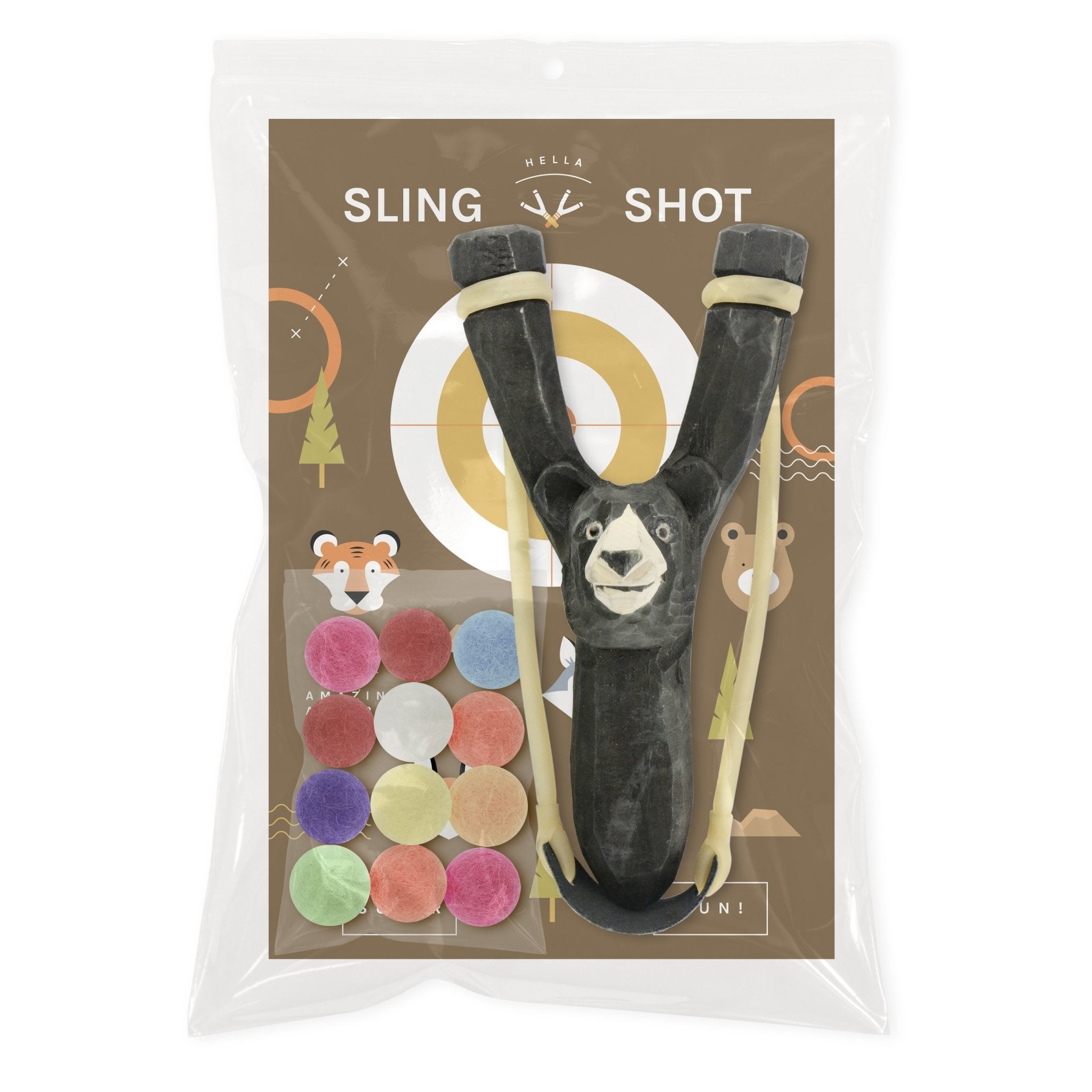Bear Wooden Slingshot