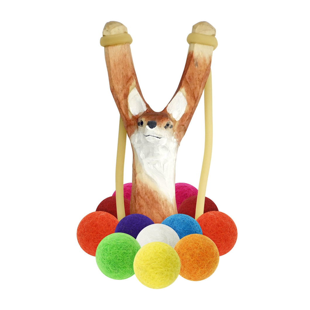 Fox Wooden Slingshot