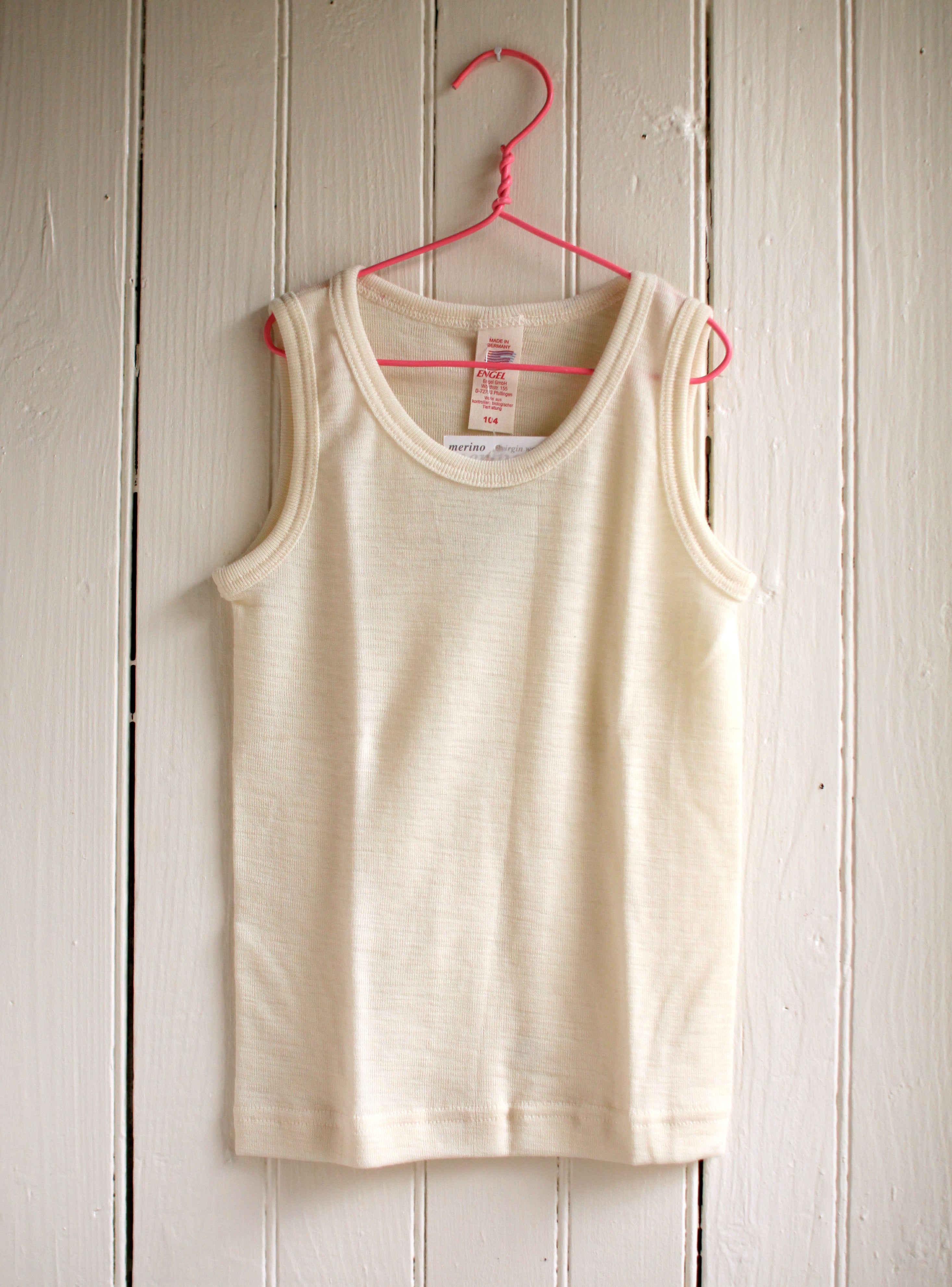 Engel Organic Wool Child's Sleeveless Undershirt