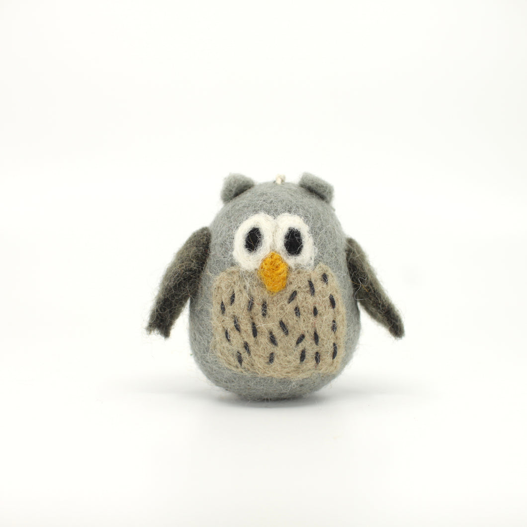 Furry Felt Owl