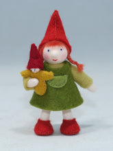 Load image into Gallery viewer, Big Sister Gnome Felted Waldorf Doll - Three Skin Tones
