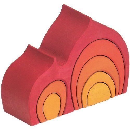Red Gable House Stacker