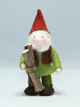 Load image into Gallery viewer, Woodsman Gnome Felted Waldorf Doll - Three Skin Tones
