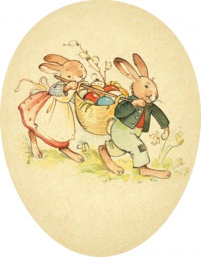 German Egg Containers - Bunny Designs - 2 sizes